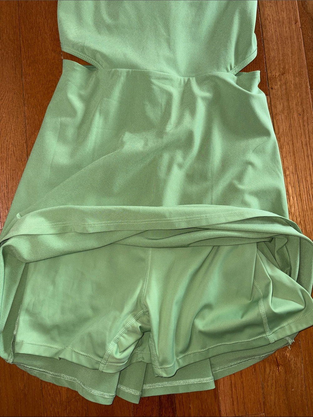 Abercrombie & Fitch Green Active Dress Skort Romper Built-In Shorts Size M - Picture 4 of 6